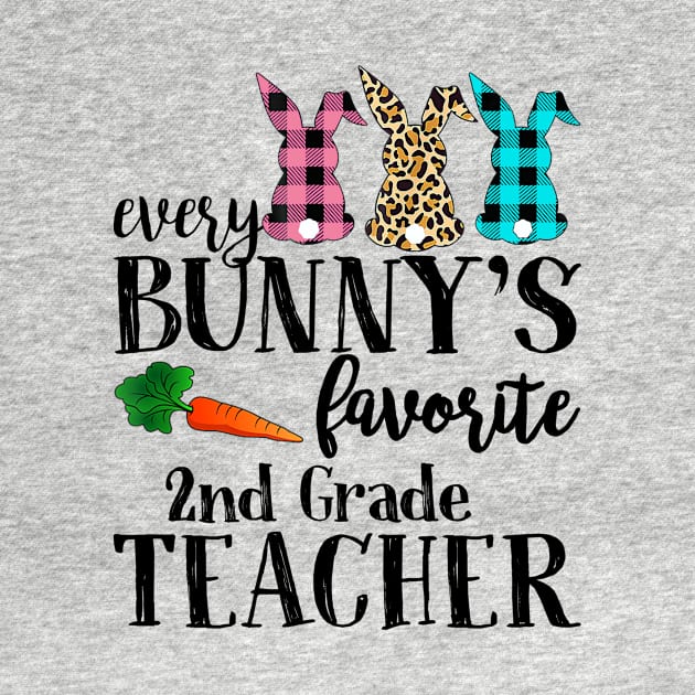 Every Bunny's Favorite 2nd Grade Teacher Leopard Buffalo Bunny Easter Day by Magazine